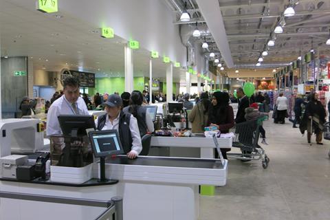 Till areas at Morrisons, Preston